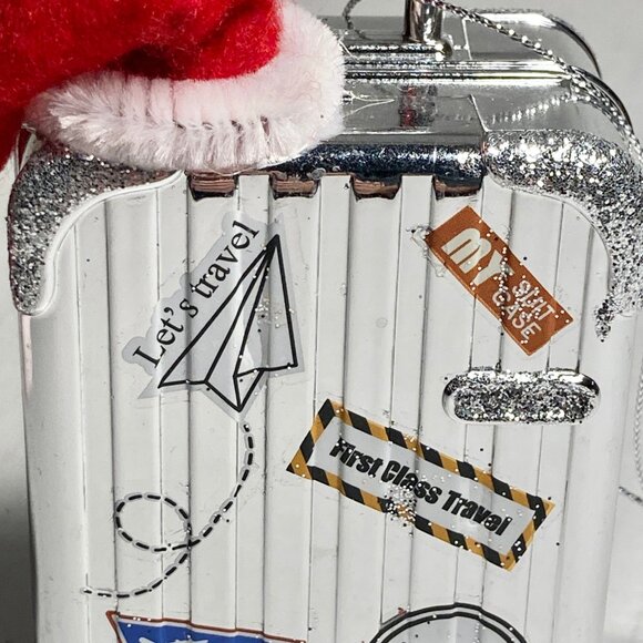 Luggage Suitcase Christmas Tree Ornament Travel Agent Stewardess Pilot Cruise - Picture 7 of 11